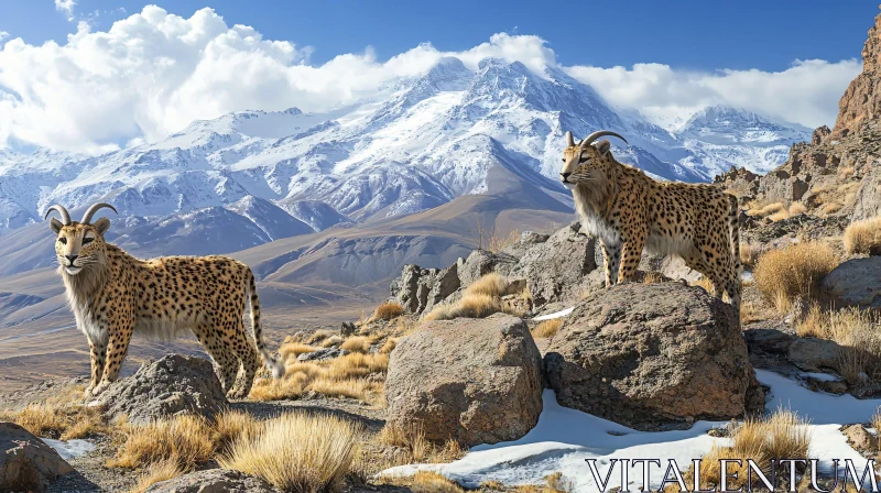 Hybrid Animal on Mountain Peak