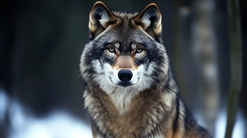 Close-Up Wolf Face