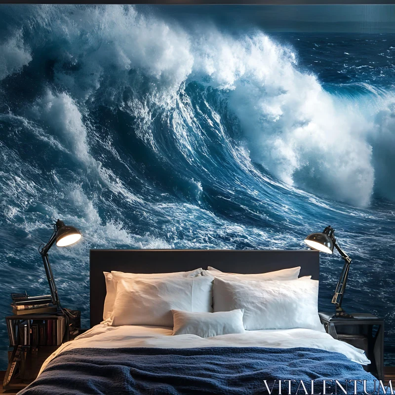Ocean Wave Bedroom Interior Design