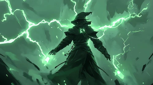 Enchanting Wizardry: A Spellbinding Lightning Scene