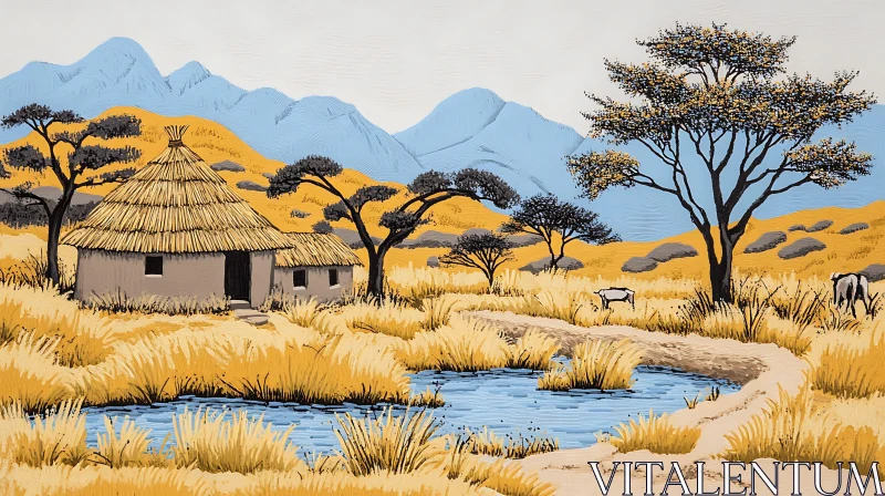 Savanna Village Art
