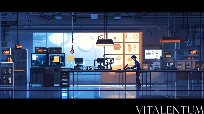 Advanced Technology in a Modern Laboratory