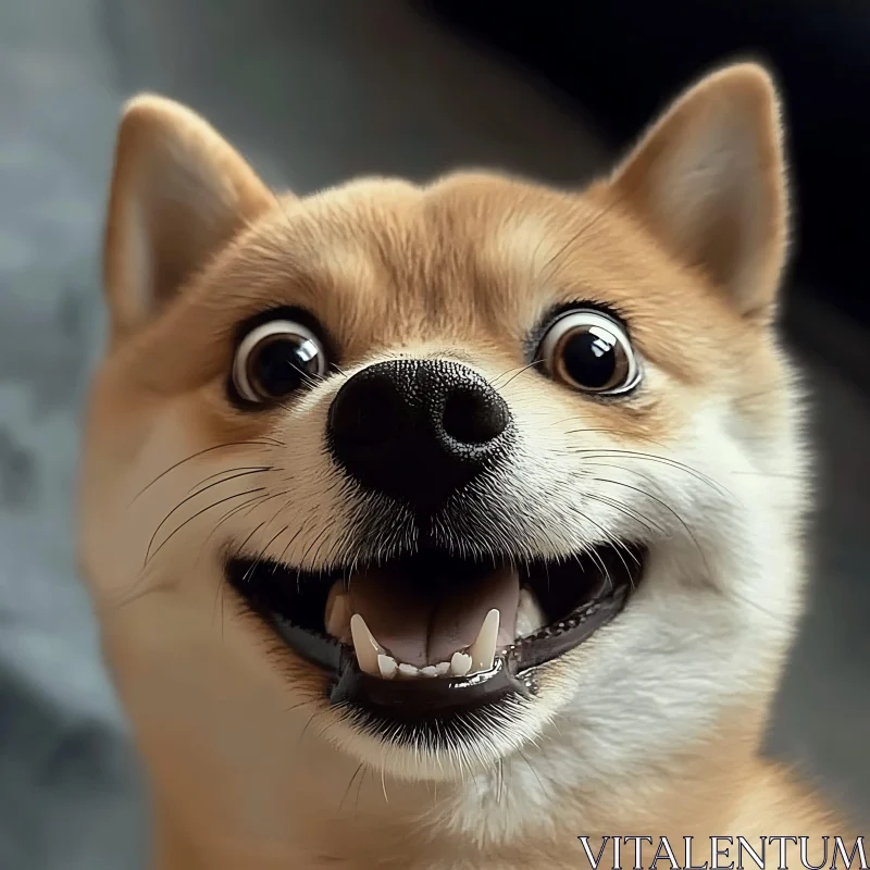 Happy Dog Portrait