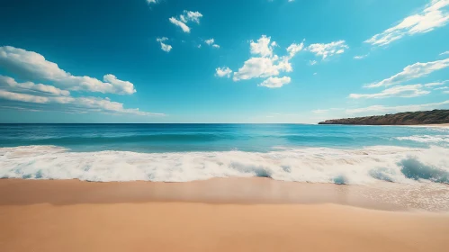 Peaceful Seascape with Blue Sky