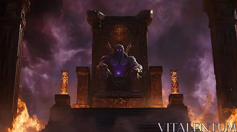 Infernal Monarch on Fiery Throne