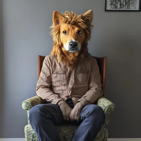Human-Dog Hybrid Surrealist Art