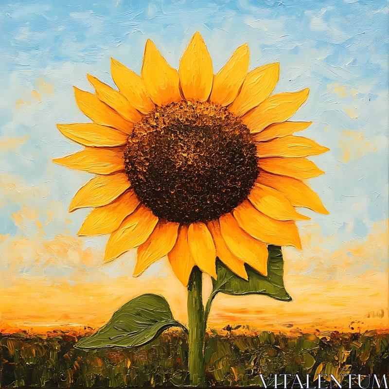 Sunflower Bloom Art
