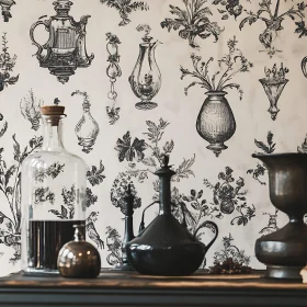 Monochrome Still Life with Antique Vessels