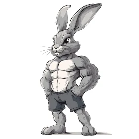 Strong Rabbit: A Cartoon Character