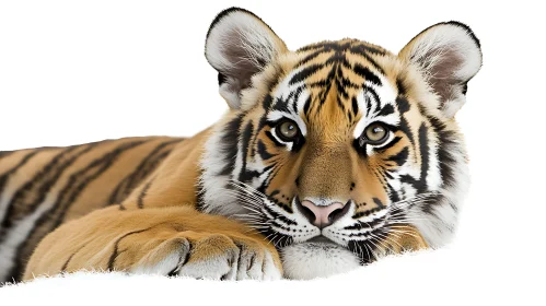 Young Tiger Face