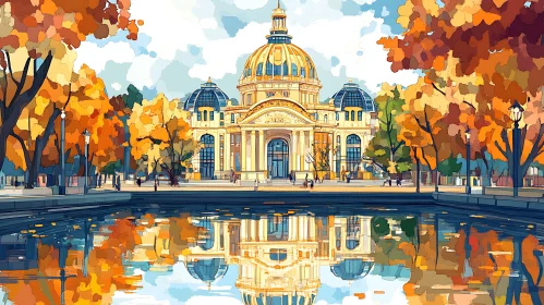 Building Reflection in Autumn