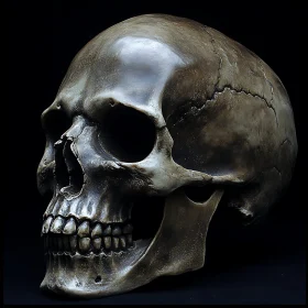 Anatomical Skull Still Life