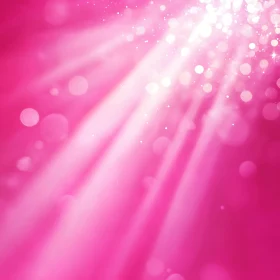 Radiant Pink Abstract with Light Bursts
