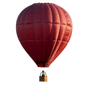 Red Hot Air Balloon Soaring