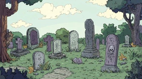 Whimsical Cemetery Art