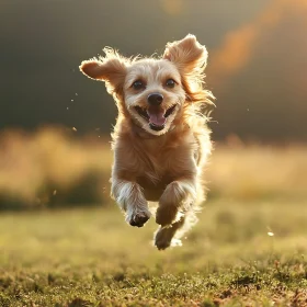 Gleeful Pet Enjoying Outdoors