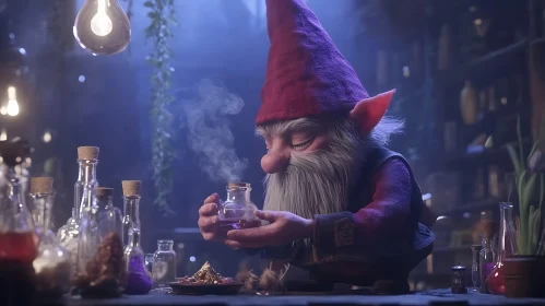 Gnome with Potion