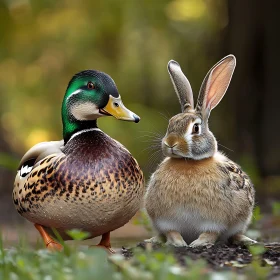 Wildlife Companions: Duck and Hare