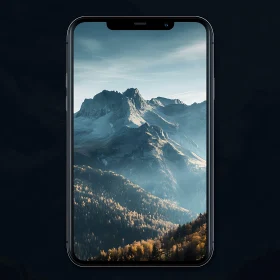 Scenic Mountain Landscape on Phone