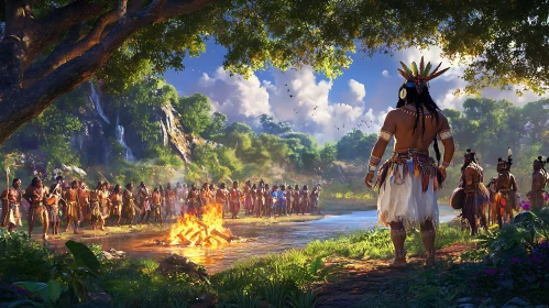 Indigenous Ceremony by the River