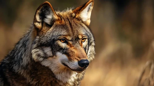 Wolf Portrait Close-Up Wild Animal