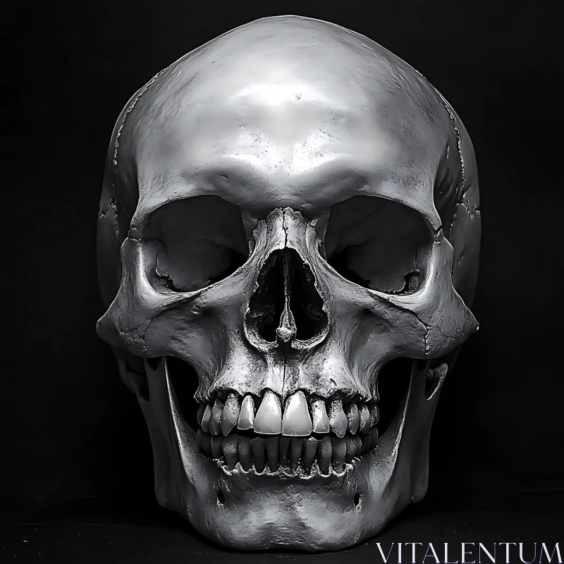AI ART Anatomical Skull Composition