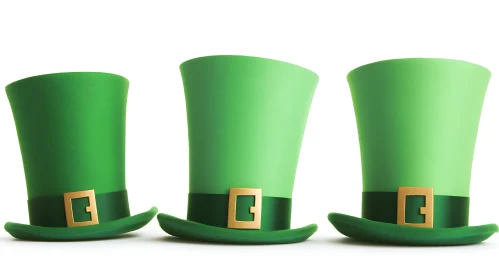 Three Leprechaun Hats for St. Patrick's Day