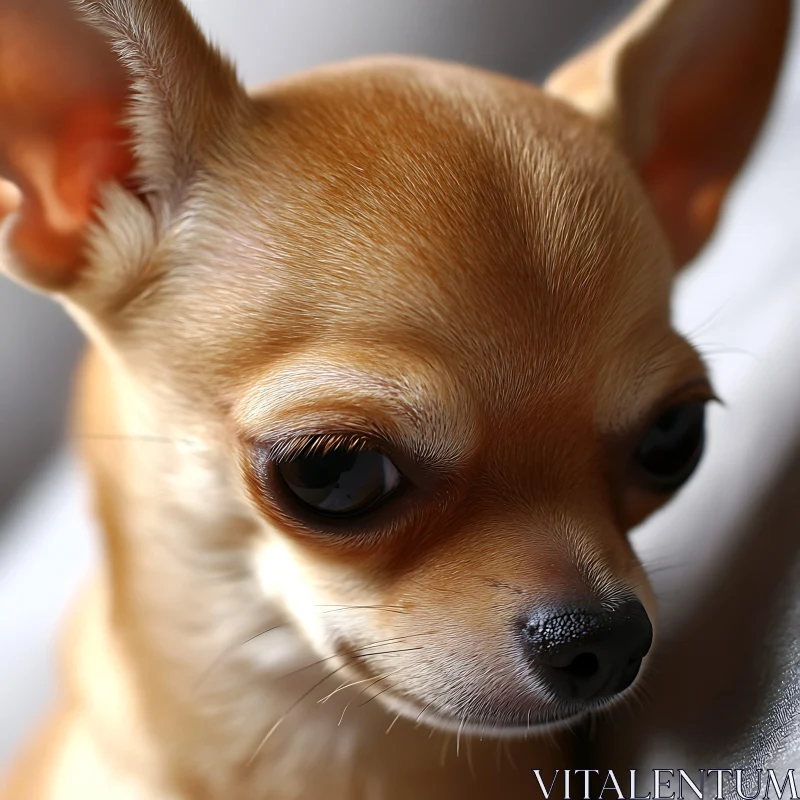 Chihuahua Puppy Close-Up AI Image