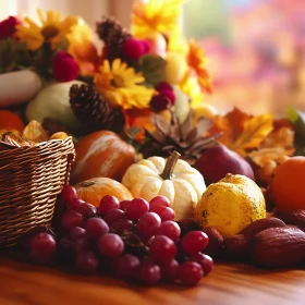 Seasonal Abundance: A Harvest Still Life