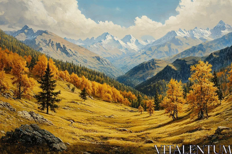 AI ART Golden Valley Mountain View