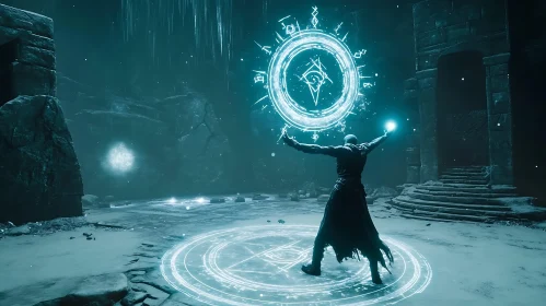 Sorcerer Casting Magic Spell