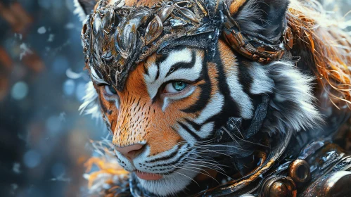 Tiger in Armor: A Majestic Portrait