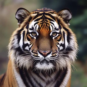 Close-Up of a Tiger Face