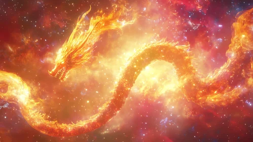 Celestial Fire Dragon Art