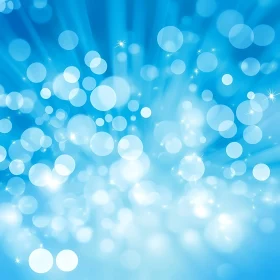 Celestial Blue Bokeh Radiance