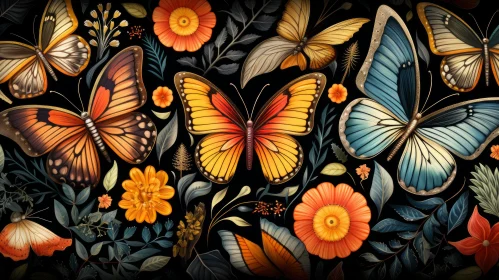 Enchanting Butterfly Illustration Inspired by Mexican Folklore