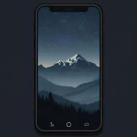Mountain Night Wallpaper for Phone