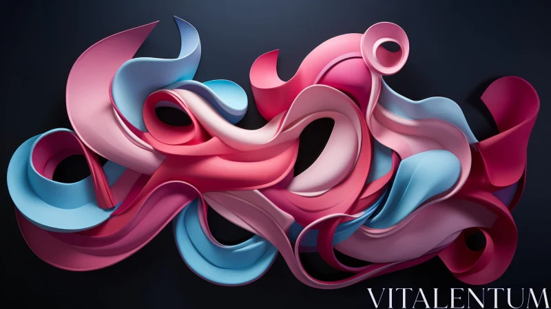 Abstract 3D Colorful Installations and Detailed Compositions AI Image