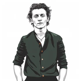 Artistic Illustration of Tom Holland