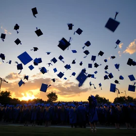 Graduation Ceremony at Sunset