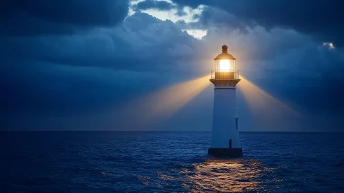 Beacon of Hope Lighthouse at Night