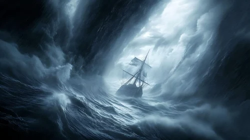 Battling the Tempest: Ship vs. Storm