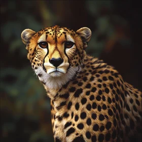 Cheetah Face Close-Up: Wild Animal Portrait
