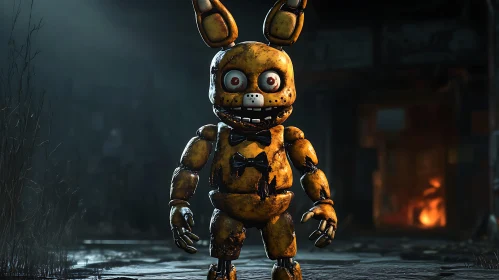 Disturbing Rabbit Character