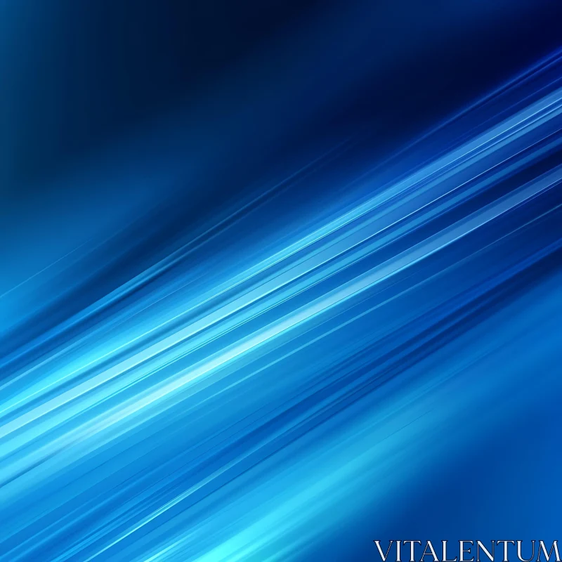 Azure Light Streaks Abstract AI Image