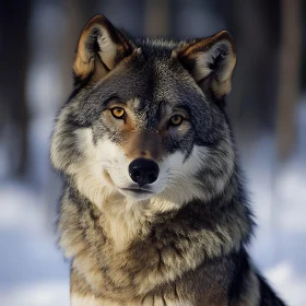 Grey Wolf Close-Up