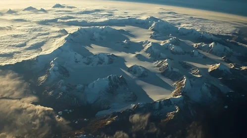 Mountains Peaks Above the Clouds