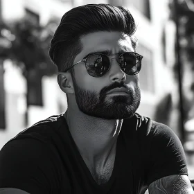 Bearded Man with Sunglasses