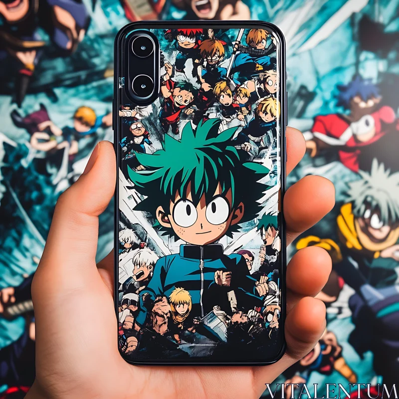 AI ART Colorful Anime Smartphone Case Art