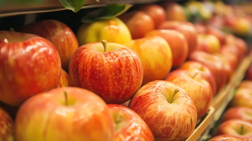 Crisp Red Apples Still Life